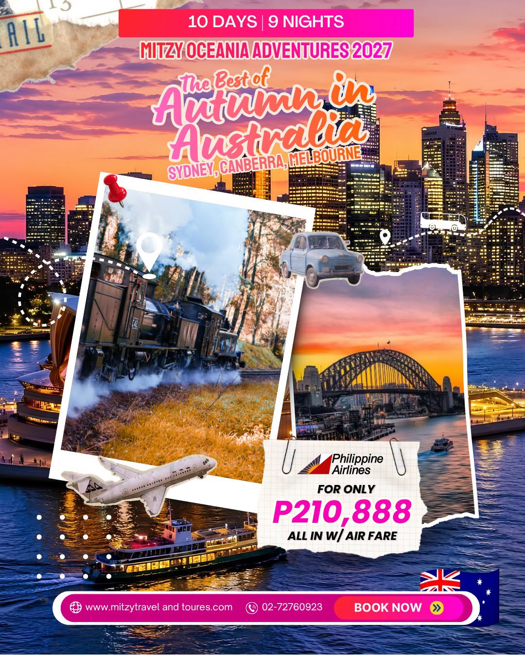 The Best of Autumn in Australia Sydney, Canberra, Melbourne