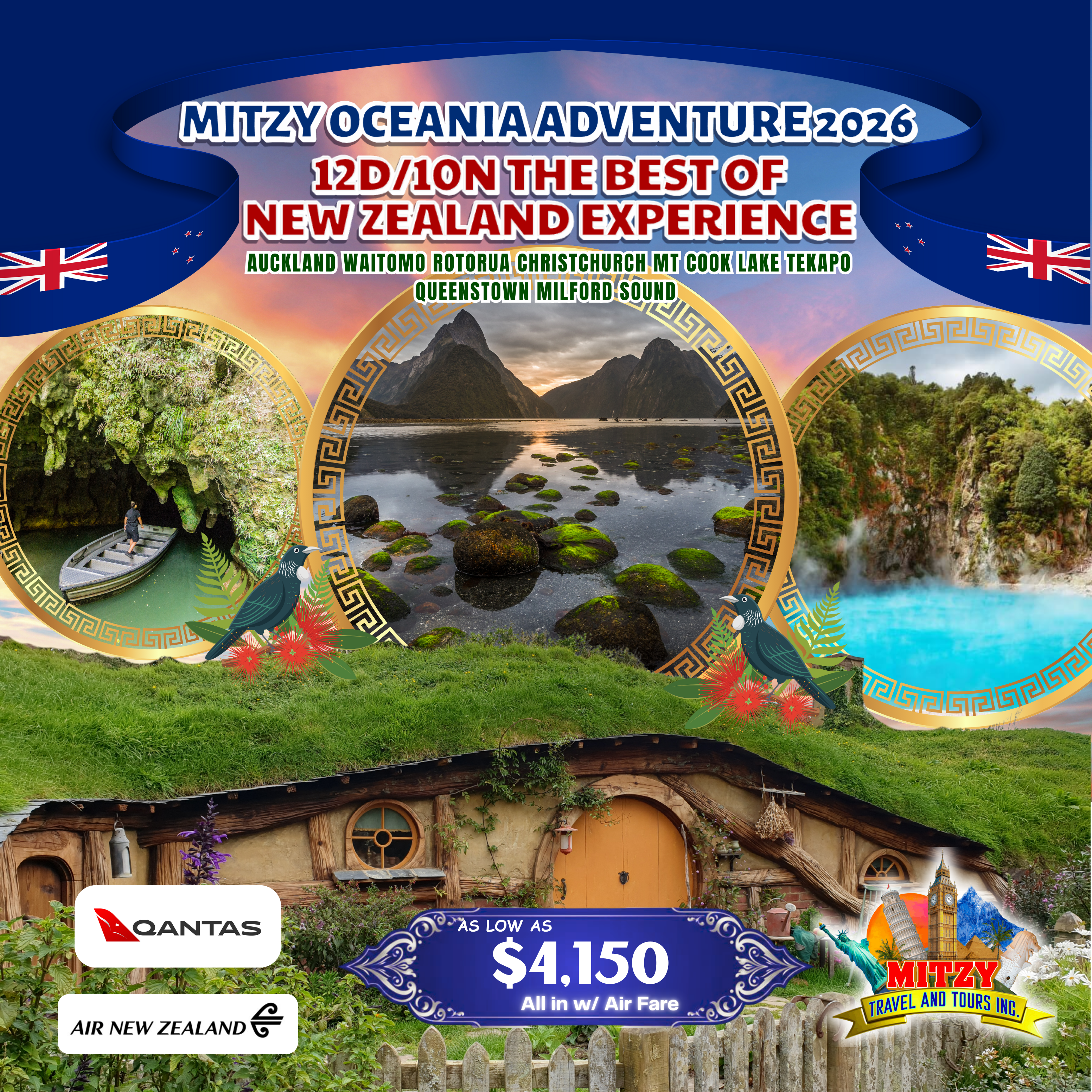 Breathtaking Holidays in New Zealand